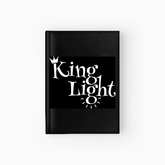 Regal Crown Light Typography Design Hardcover Journal