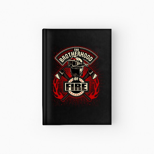 Brotherhood of Fire Firefighter Emblem Hardcover Journal