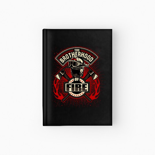 Brotherhood of Fire Firefighter Emblem Hardcover Journal