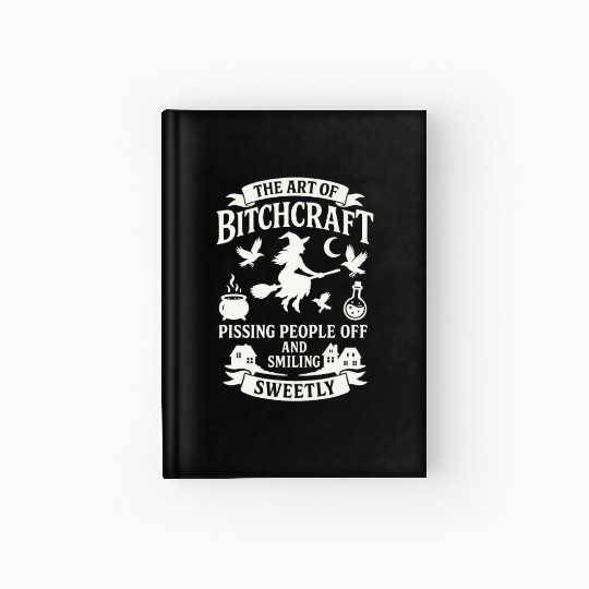 Witchcraft Humor Spell Hardcover Journal