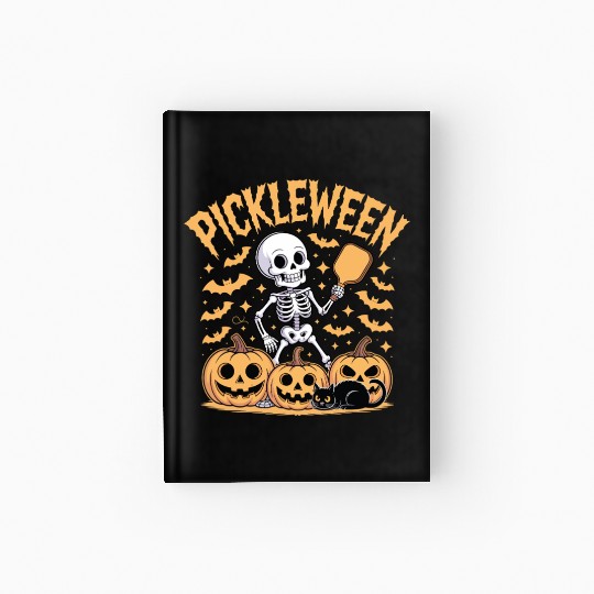 Pickleween Pickleball Halloween Hardcover Journal