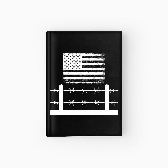 Barbed wire America Hardcover Journal