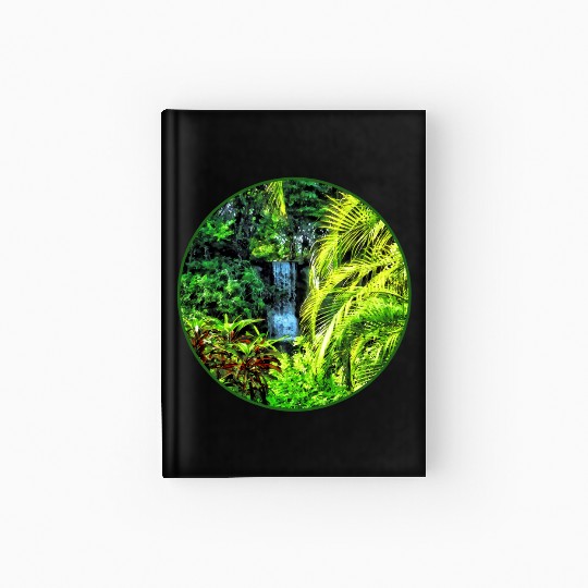 Bahamas - Tropical Waterfall Hardcover Journal