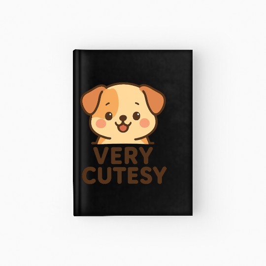 Adorable Puppy Design Hardcover Journal