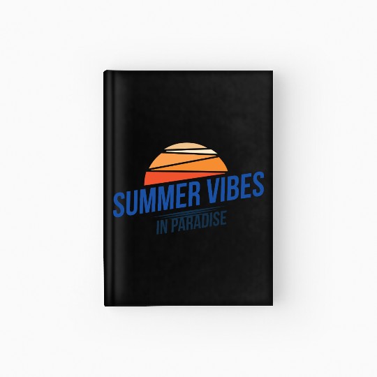 Summer Vibes in Paradise Design Hardcover Journal