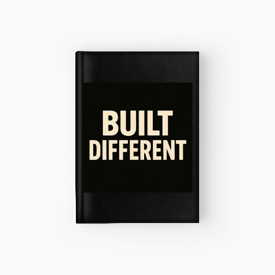 Empowering Built Different Motif Hardcover Journal