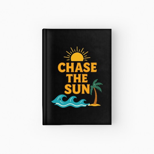 Beach Sunrise Motivational Design Hardcover Journal