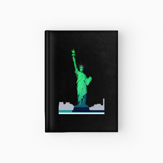 Modern Minimal Statue of Liberty – New York Icon Hardcover Journal