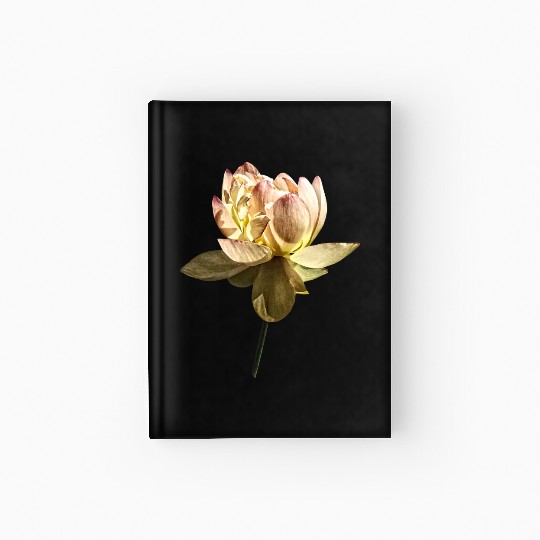 Delicate Pink Lotus Hardcover Journal