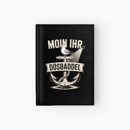 Moin Ihr Dösbaddel Seagull And Anchor Maritime Hardcover Journal