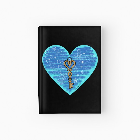 Girlhood in light blue Hardcover Journal