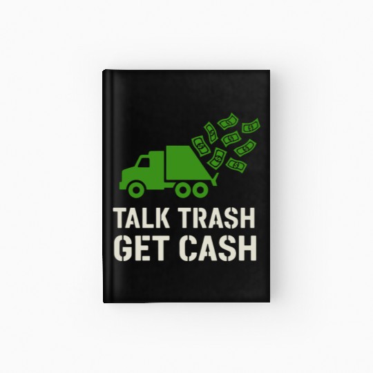 Garbage Truck Driver Trash Dad Hero Pickup Hardcover Journal
