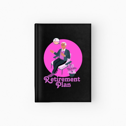 Retirement Planning Illustration Hardcover Journal