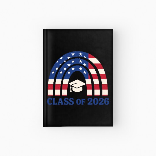 Senior 2026 | Graduation Class of 2026 Blue Design Hardcover Journal