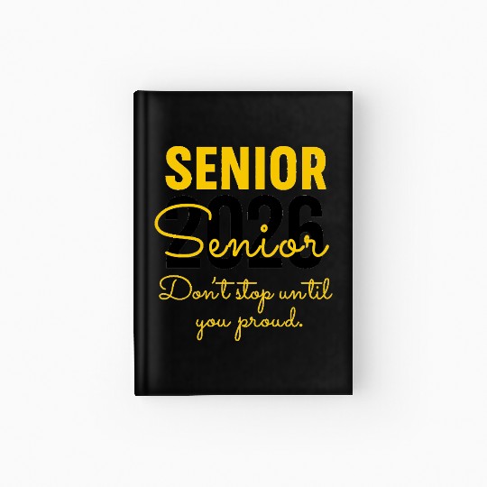 Senior 2026 Distressed Number Design Class of 2026 Hardcover Journal