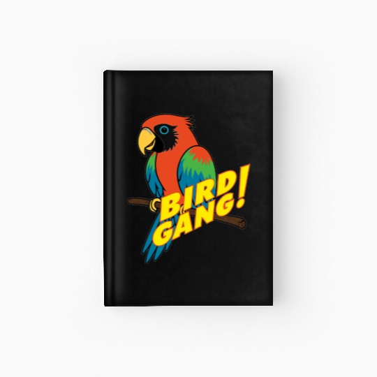 Bird Gang Parrot Cartoon Sticker | Tropical Funny  Hardcover Journal