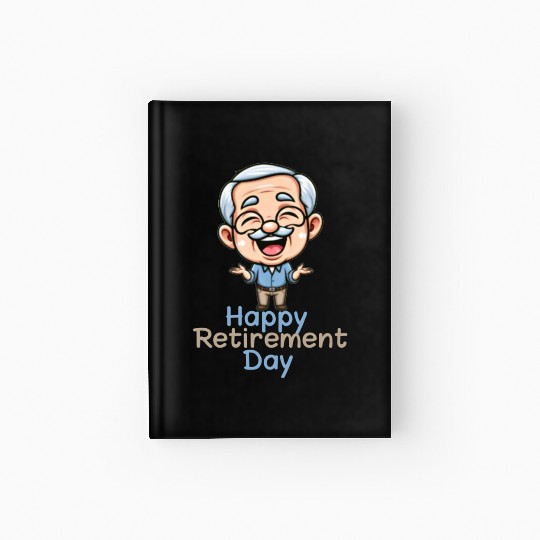 Joyful Retirement Celebration Illustration Hardcover Journal