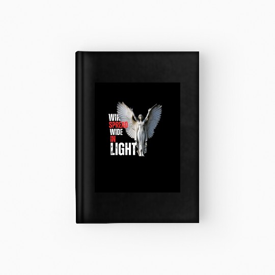 Inspirational Angel Statue Graphic Hardcover Journal