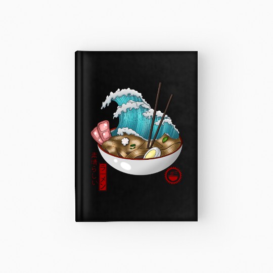 Great Wave Ramen Hardcover Journal