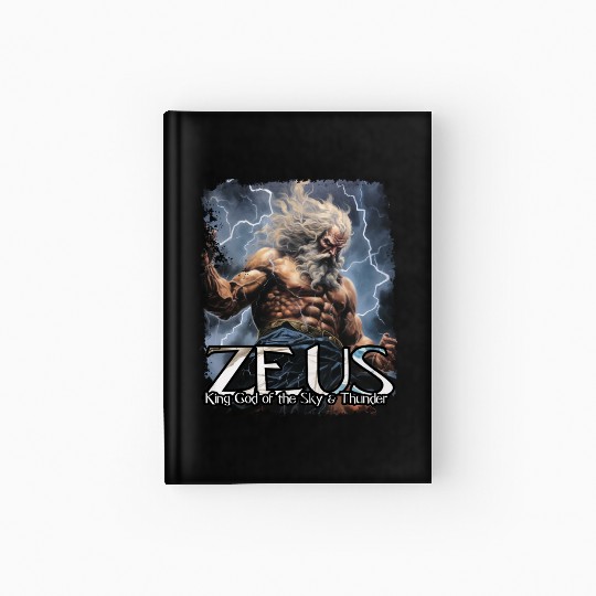 Zeus Thunder God Hardcover Journal