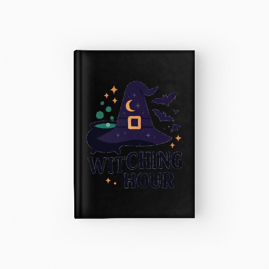 Witching Hour Night Scene Design Hardcover Journal