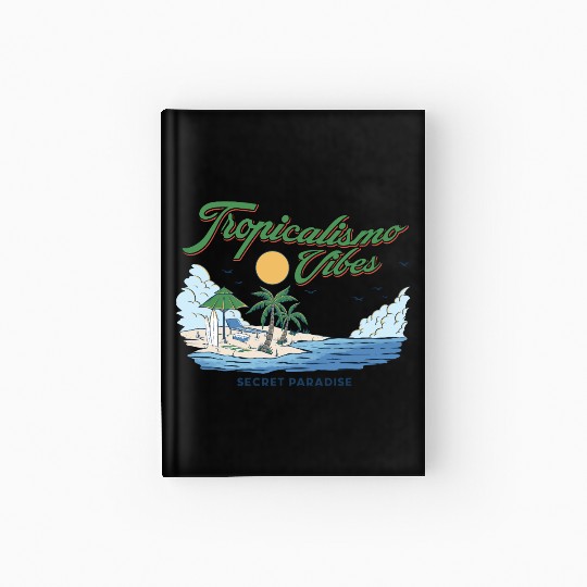 Tropical Island Escape Design Hardcover Journal
