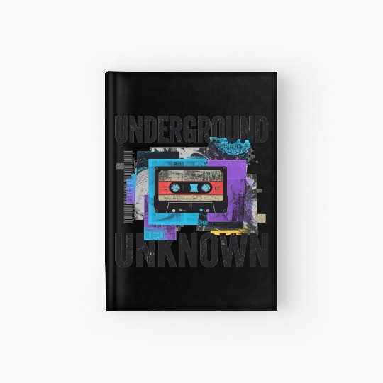 Underground Cassette Tape Urban Art Hardcover Journal