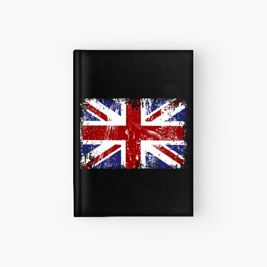 British Flag Union Jack Hardcover Journal