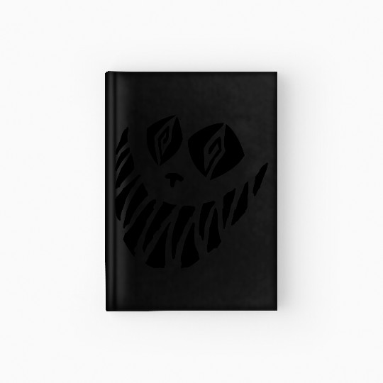 Crazy Cheshire Cat Face Hardcover Journal