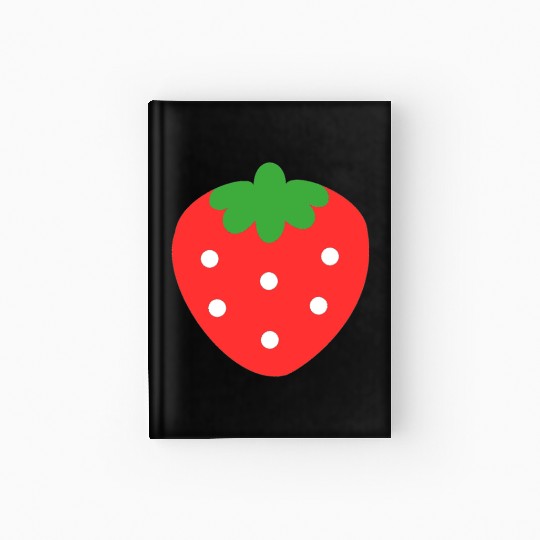 Cute Strawberry Hardcover Journal