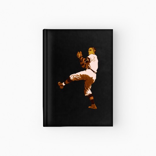Baseball Pitcher Hardcover Journal
