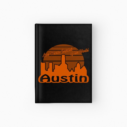 Austin Texas burnt orange Hardcover Journal