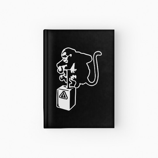 Banksy Detinator Monkey Outline Hardcover Journal
