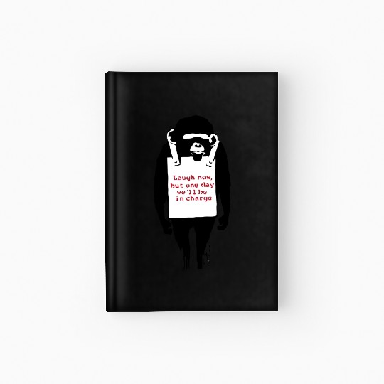 Banksy Laugh Now Monkey Hardcover Journal