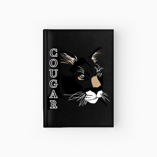 Cougar,Mountain Lion, Puma Hardcover Journal