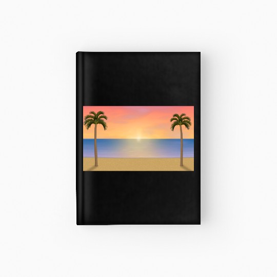 Sunrise / Sunset Beach Scene Hardcover Journal