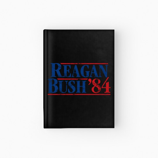 Distressed Reagan - Bush ’84 Hardcover Journal