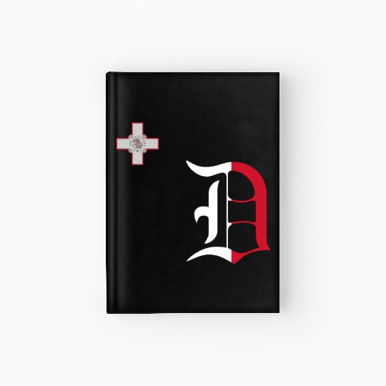Detroit Malta Maltese Pride Flag Hardcover Journal