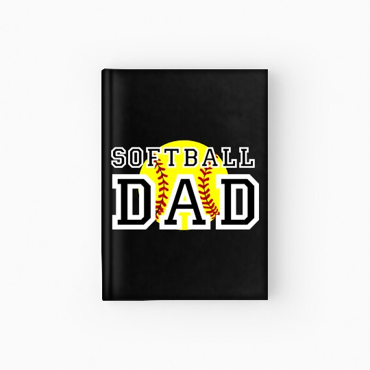 Softball Dad Hardcover Journal