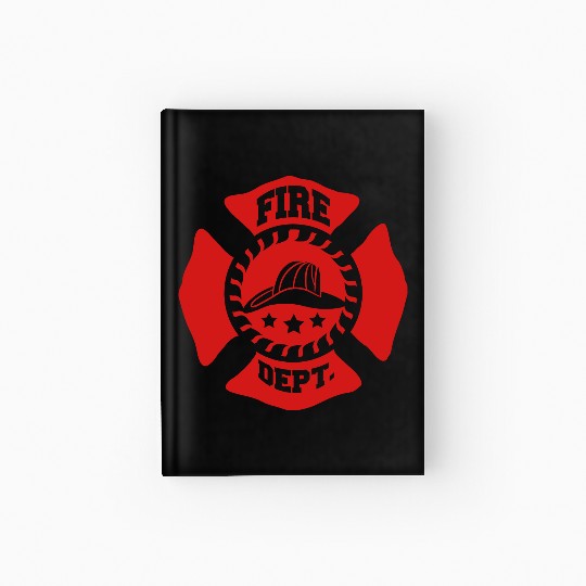 Fire Brigade logo symbol design Hardcover Journal