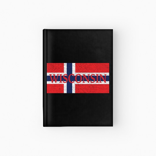 Wisconsin Norwegian Flag Hardcover Journal
