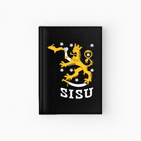 Sisu U.P. Upper Peninsula Yooper Hardcover Journal Hardcover Journal Hardcover Journal
