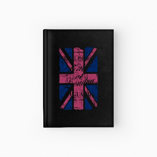 Union Jack - London - Vintage Look Hardcover Journal