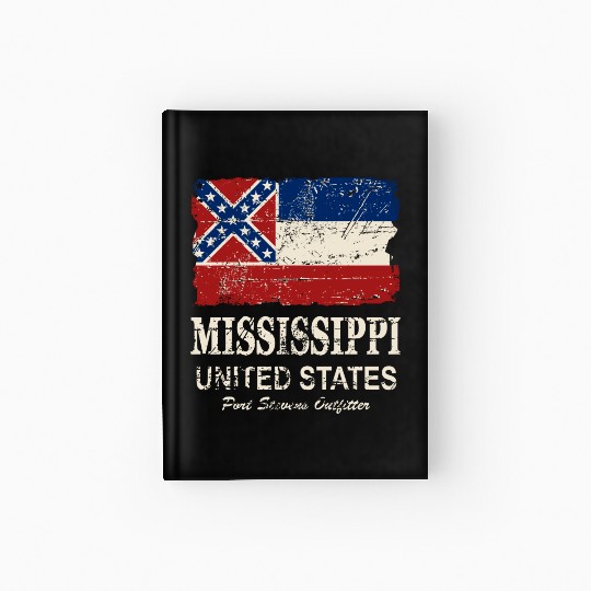 Mississippi Flag - Vintage Look Hardcover Journal