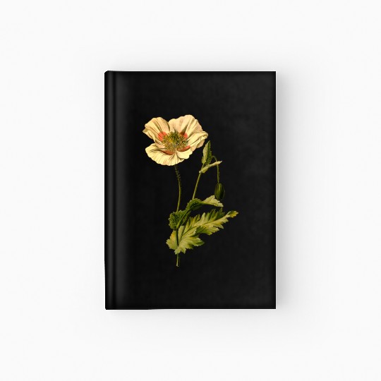Opium poppy (detailed) Hardcover Journal