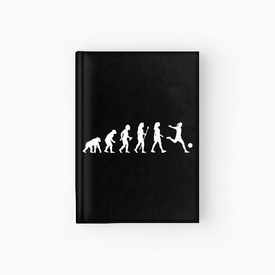 Women's Soccer Evolution Hardcover Journal