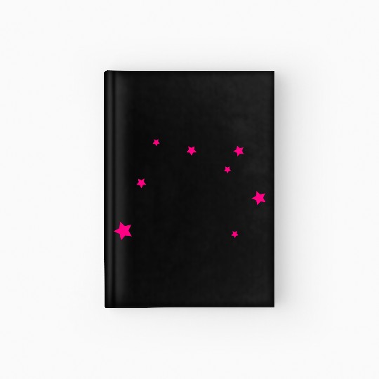 Stars, Pink, Bling Bling Hardcover Journal