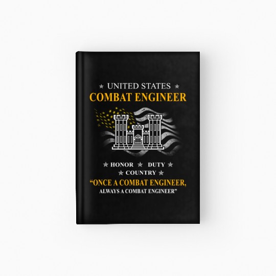 combat engineer, us army combat engineer, army com Hardcover Journal