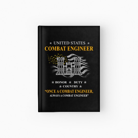 combat engineer, us army combat engineer, army com Hardcover Journal