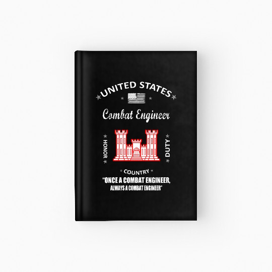 combat engineer, us army combat engineer, army com Hardcover Journal